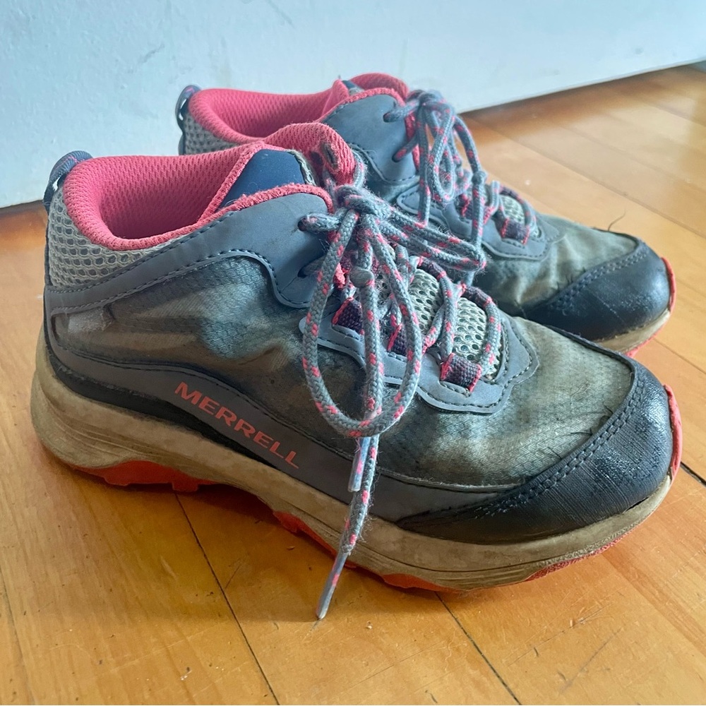 Merrell Kids' Gray and Pink Outdoor Shoes